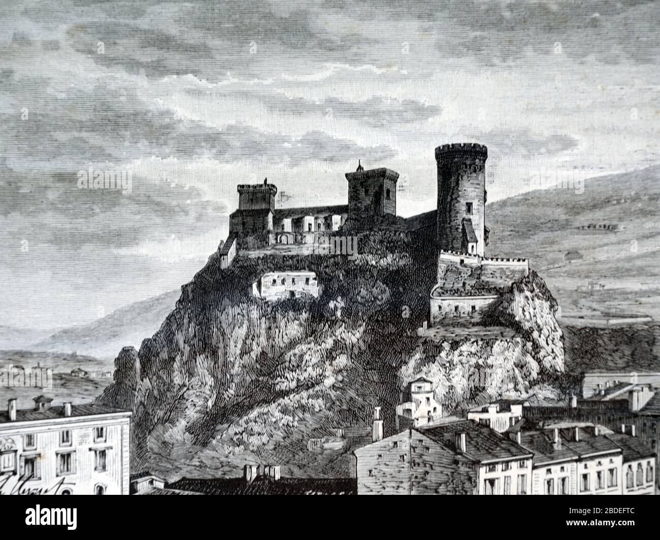 Medieval castle illustration hi-res stock photography and images - Alamy