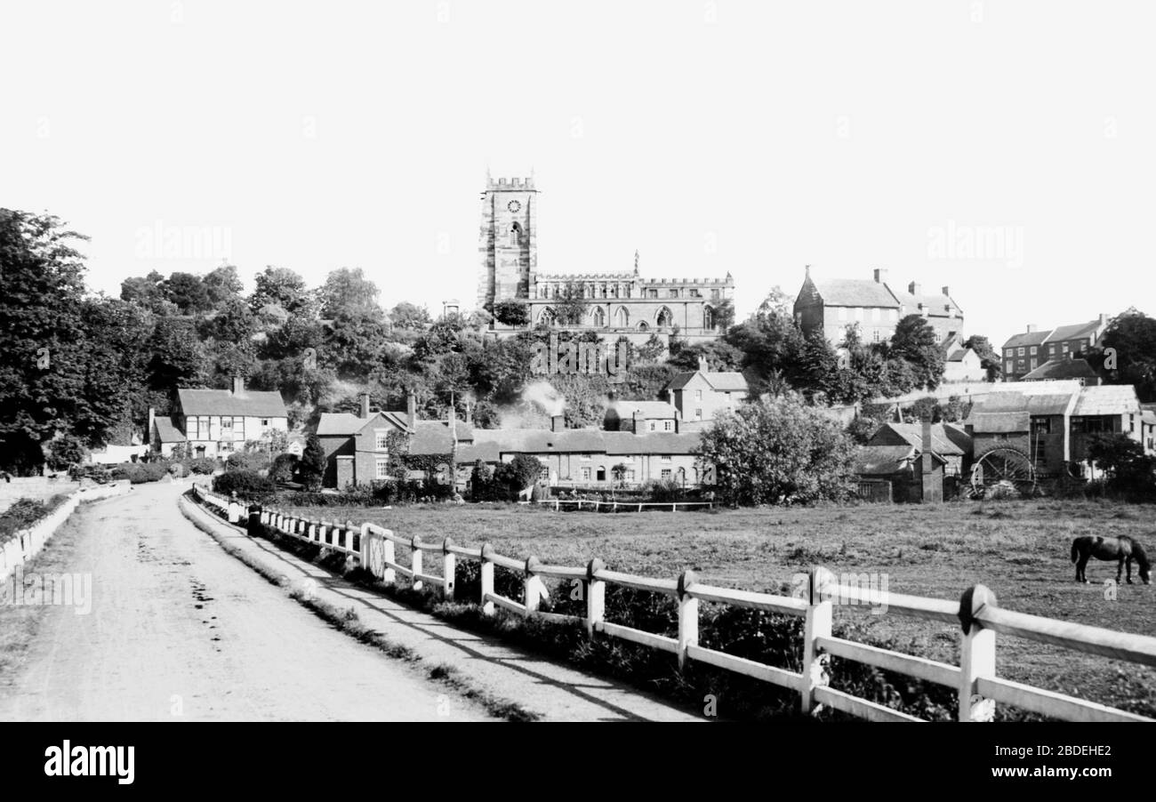 Market Drayton, Newport Road 1898 Stock Photo Alamy