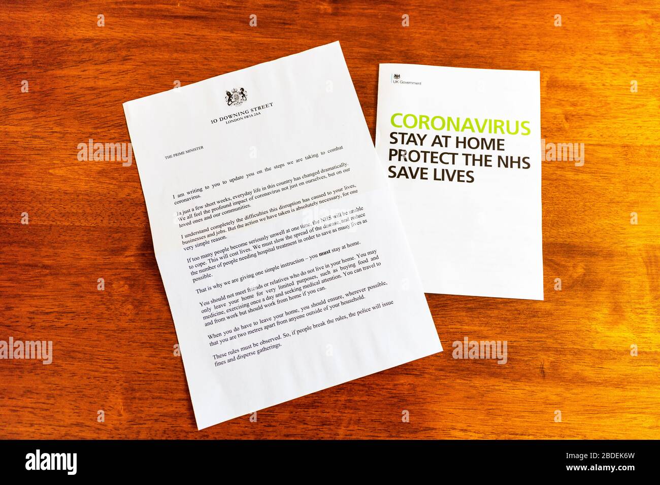 Coronavirus Government letter to all households in the UK. Prime Minister letter from 10 downing street, covid 19 government letter, UK Government letter, coronavirus letter from 10 Downing Street, stay at home, save lives, protect the NHS, government pamphlet, UK government, letter, Boris Johnson letter, Boris Johnson government letter, Coronavirus letter Boris Johnson, 10 Downing Street coronavirus letter, covid19 government letter, 10 Downing street covid 19 letter, Stock Photo