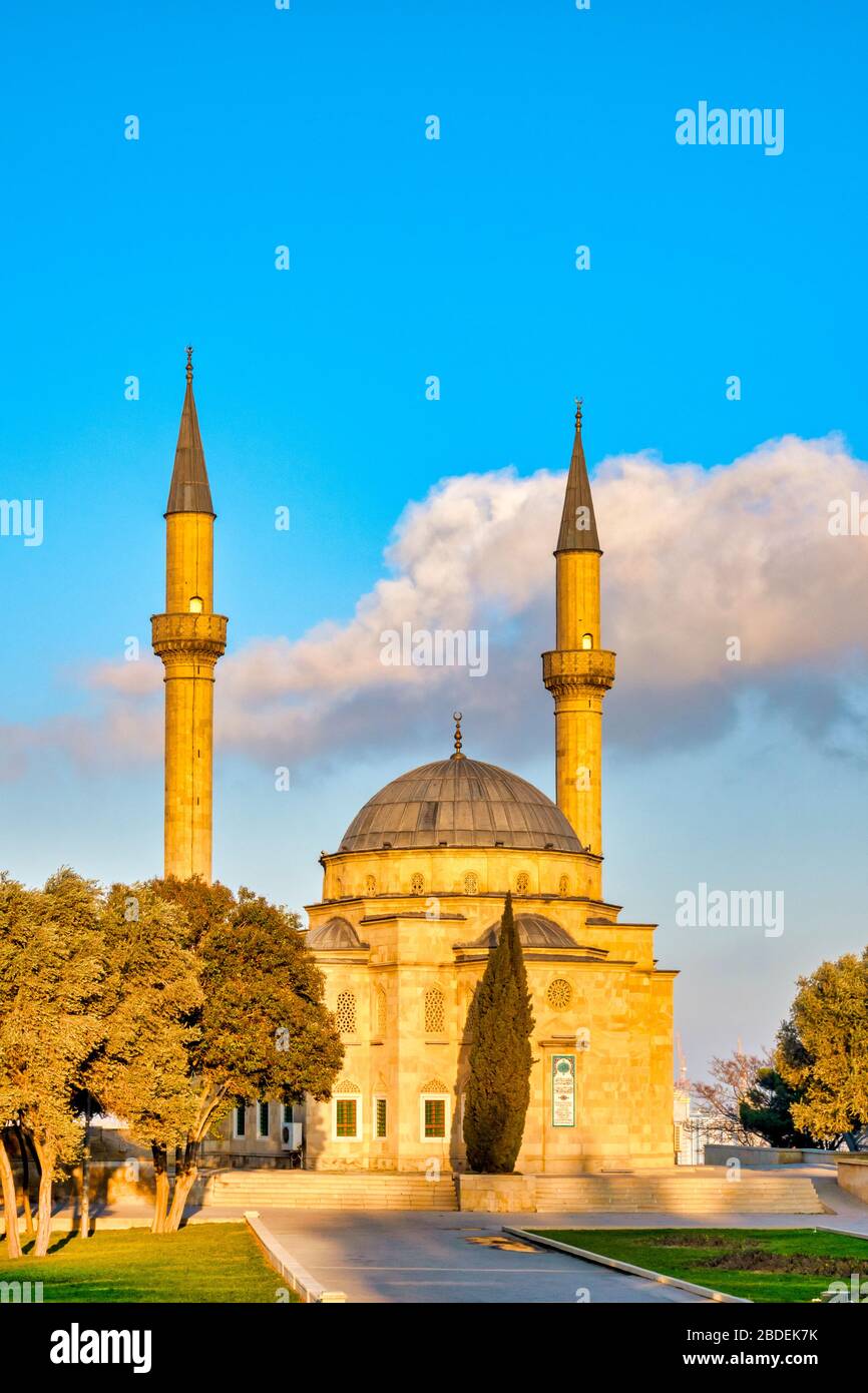 Shahids Mosque, Baku, Azerbaijan Stock Photo