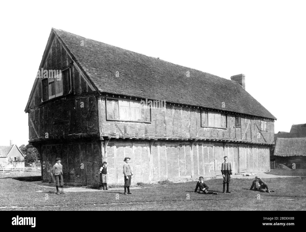 Elstow, the Moot Hall 1897 Stock Photo Alamy