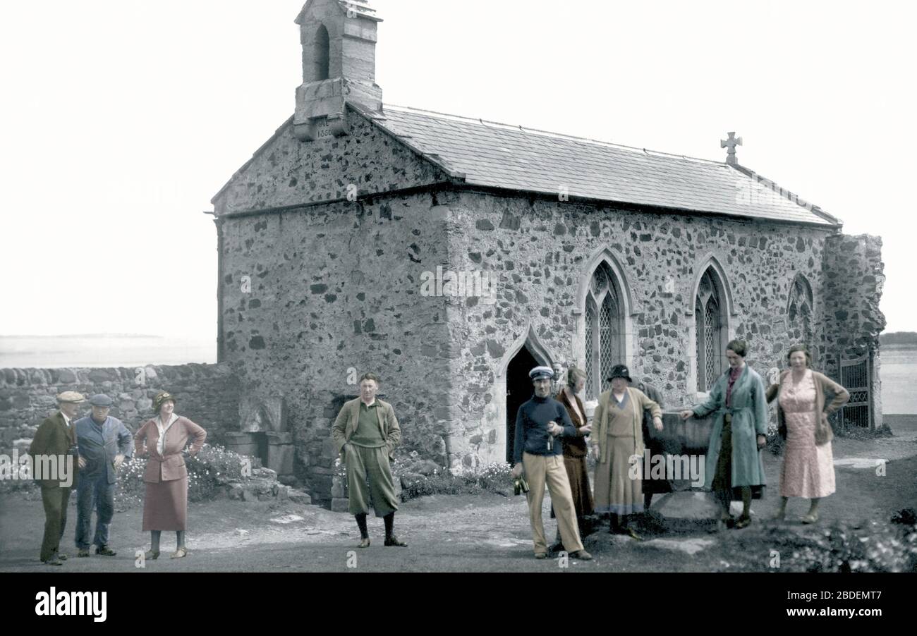 Farne Islands, St Cuthbert's Chapel 1933 Stock Photo Alamy