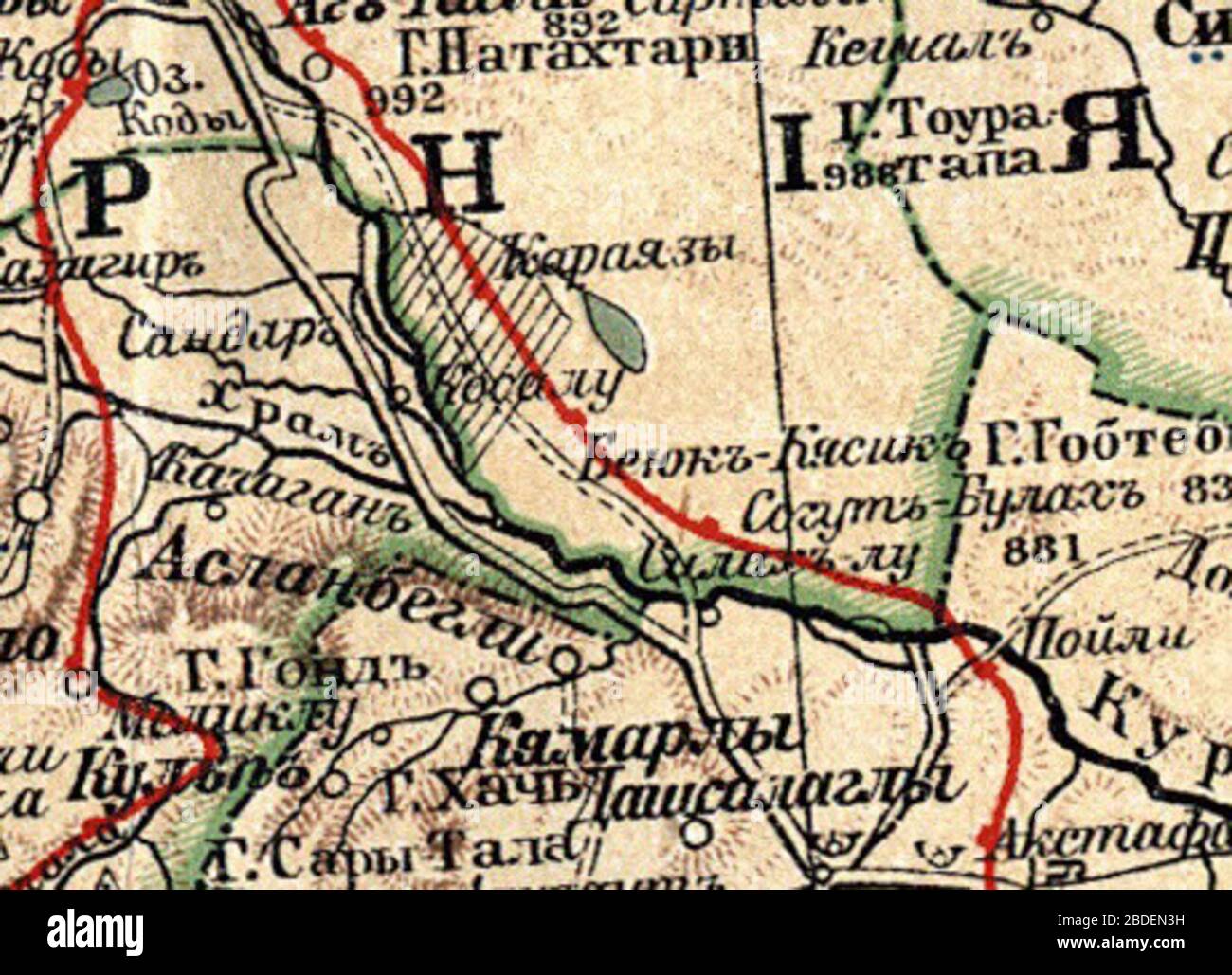 Елизаветпольская губерния российской империи карта