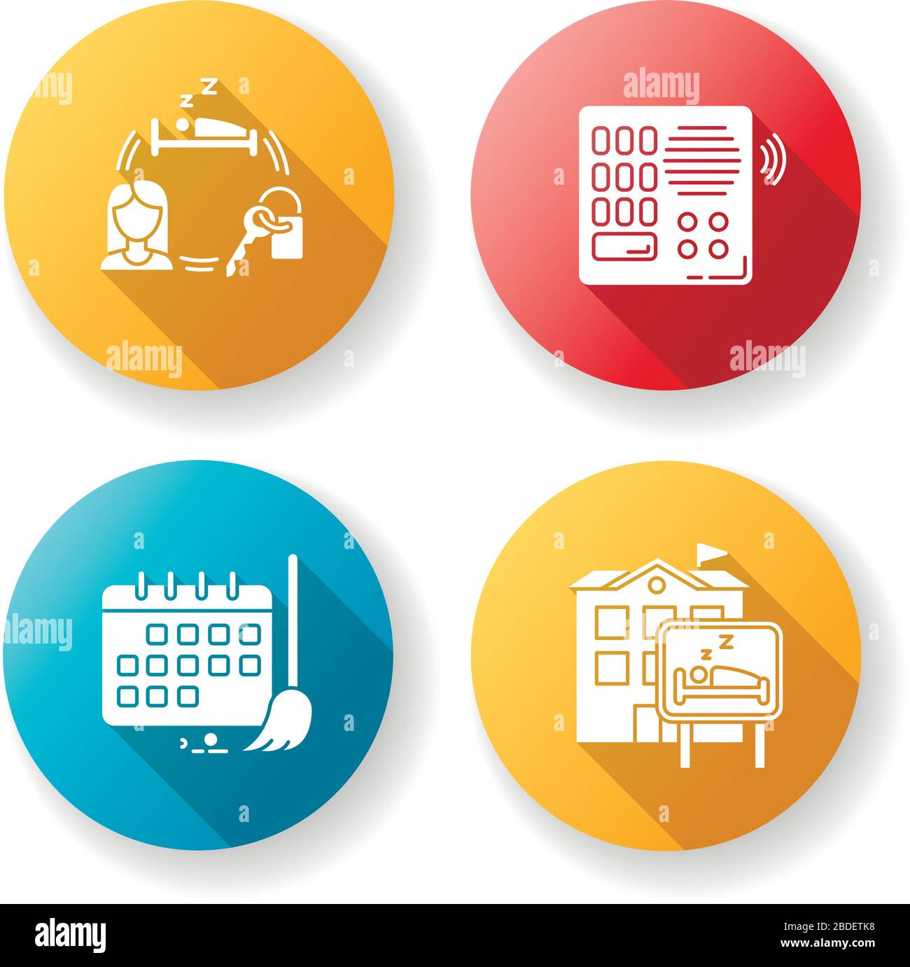 Sleeping pictogram hotel motel icon Cut Out Stock Images & Pictures Alamy