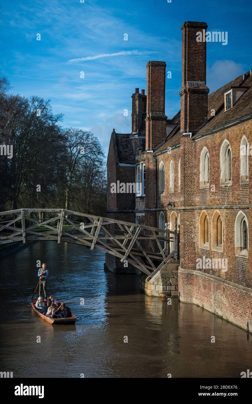 Boating in Cambridge UK Stock Photo Alamy