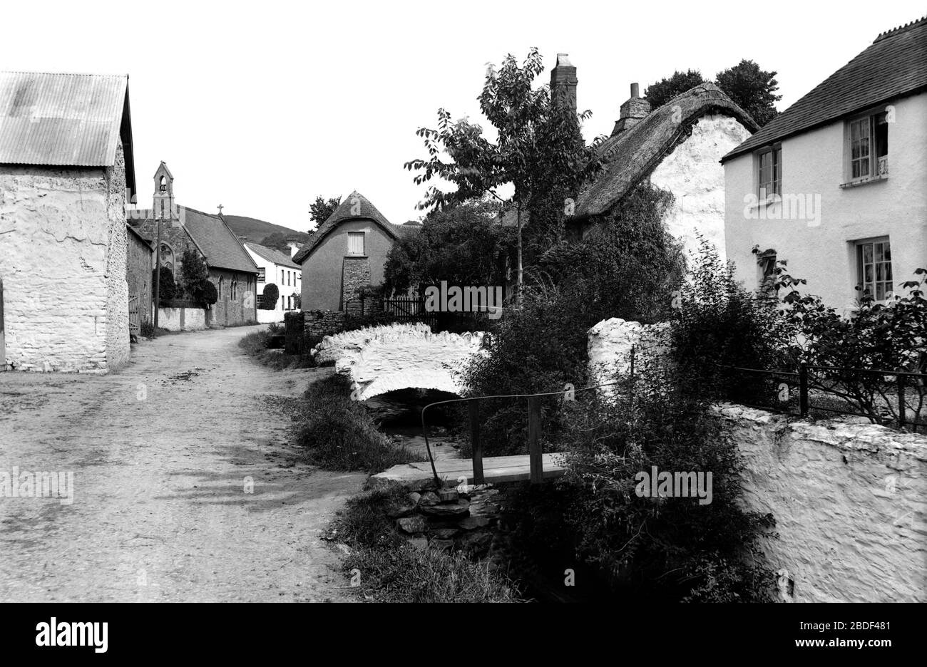 Croyde, the Village 1912 Stock Photo