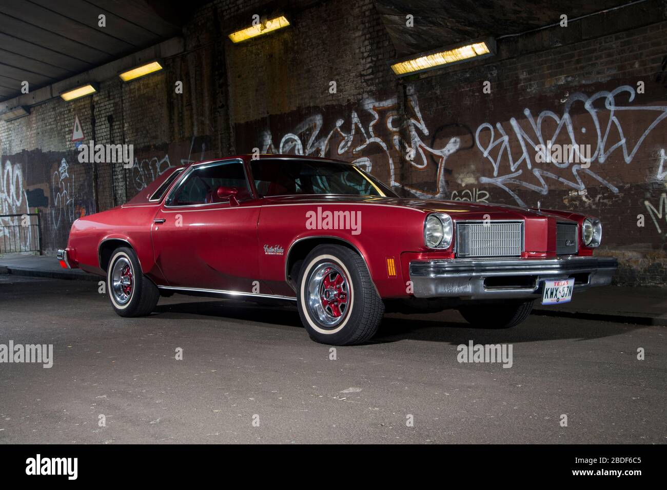 1975 Oldsmobile Cutlass 'Salon' classic American sedan/coupe Stock Photo