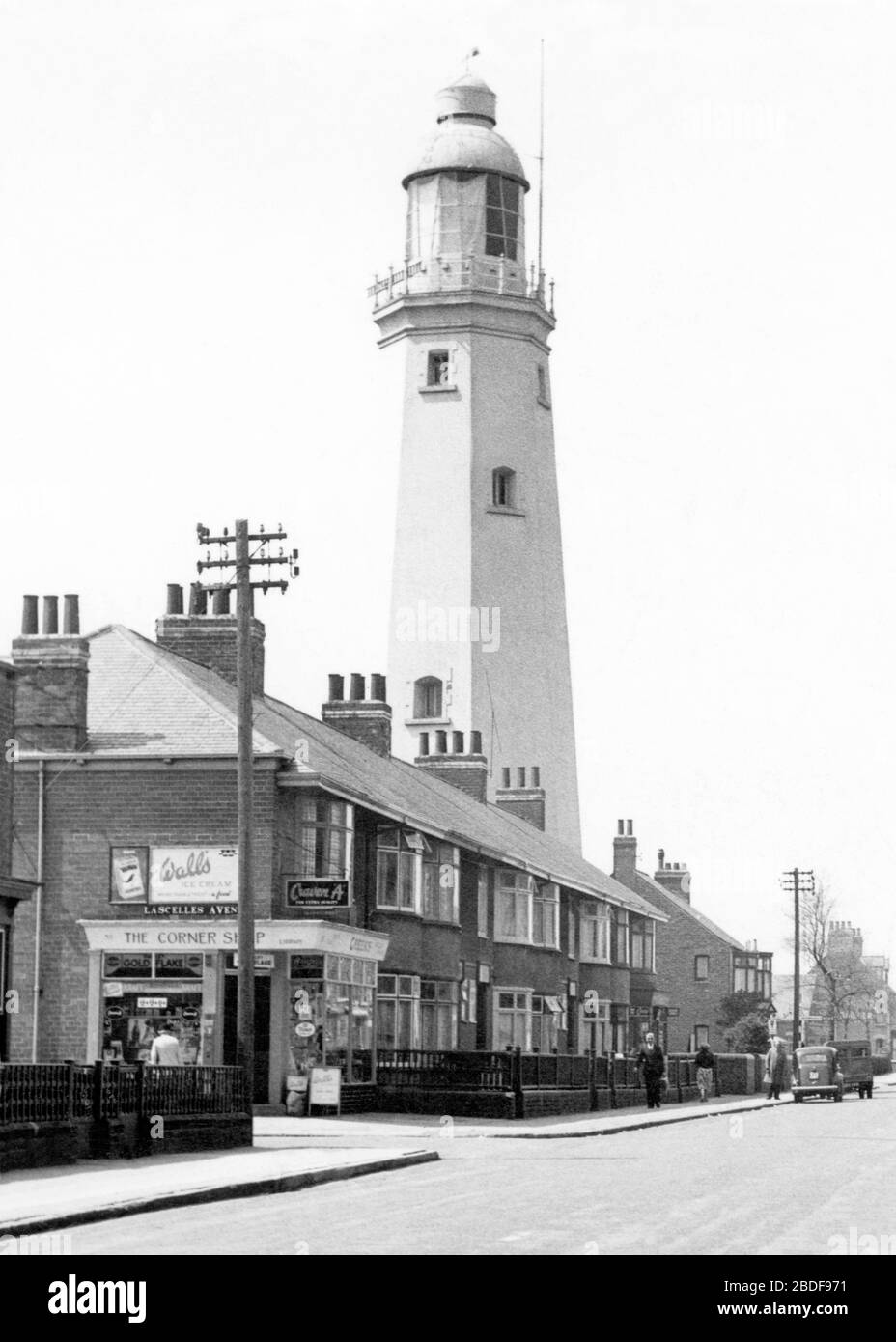 Withernsea, the Lighthouse 1955 Stock Photo Alamy