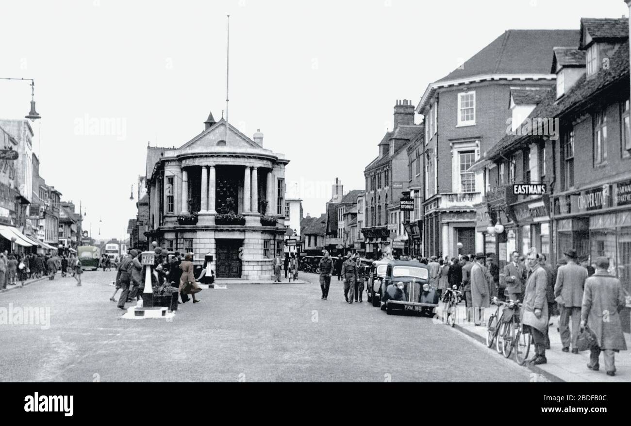 Ashford, High Street c1950 Stock Photo Alamy