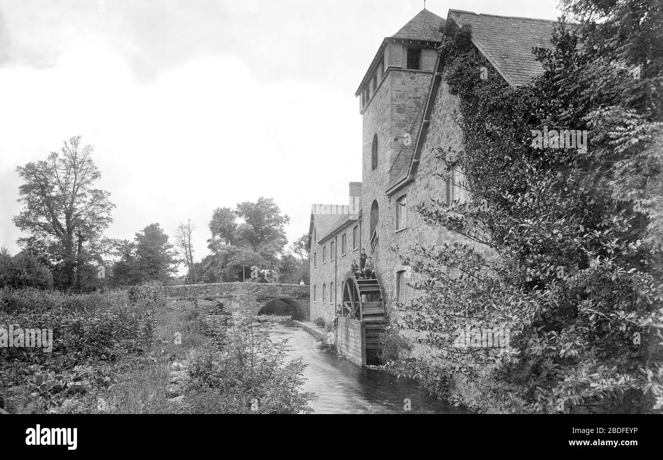 Bovey Tracey, the Mill 1920 Stock Photo Alamy
