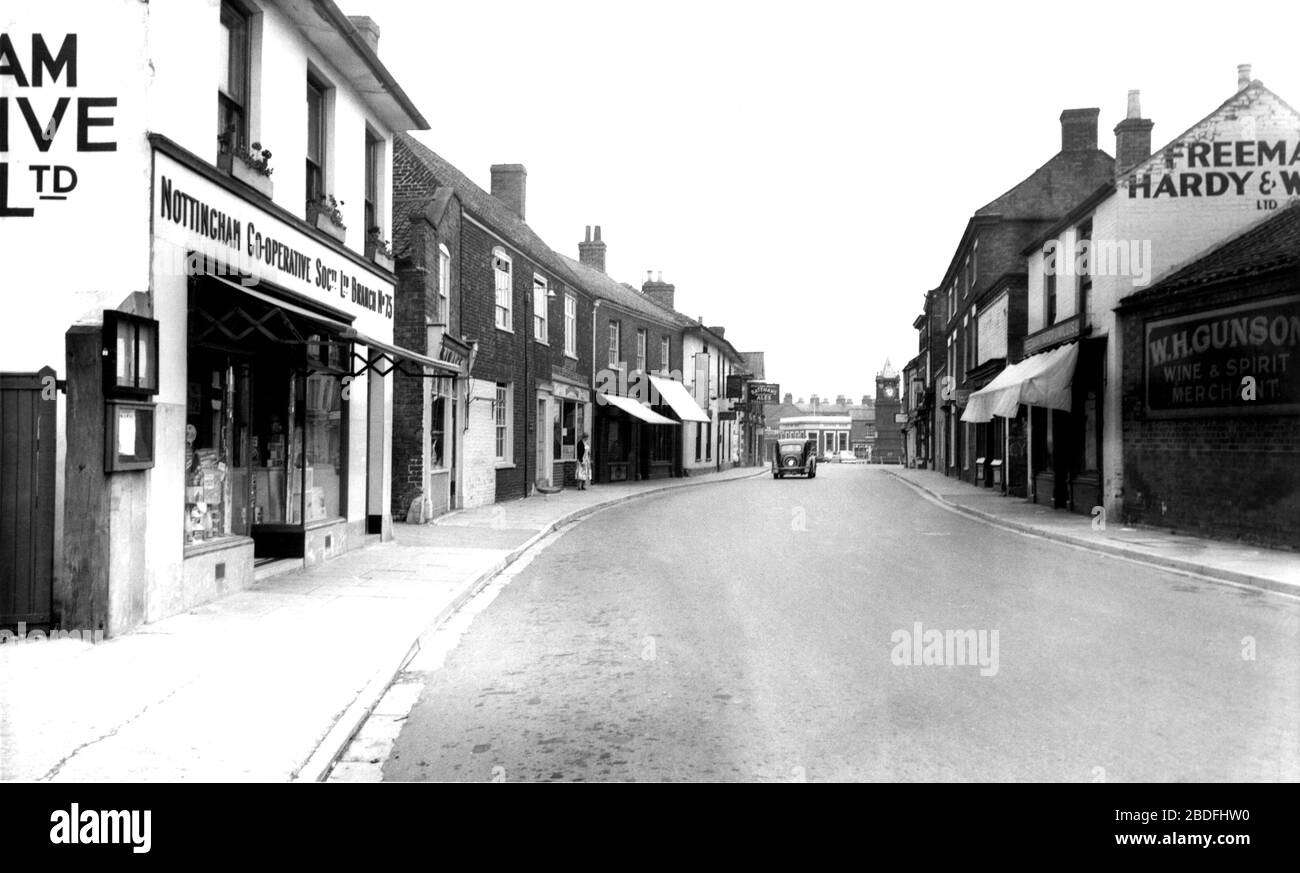 Wainfleet All Saints, Main Road c1955 Stock Photo Alamy