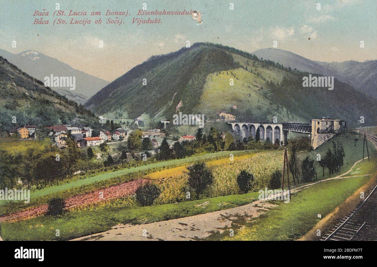 English Postcard Of Baca Early 20th Century Date Qs P 1950 00 00t00 00 00z 7 Http Www Ebay De Itm Alte Ak Slowenien Baca Sv Lucija Ob Soci 262725903916 Stengel Co Stock Photo Alamy