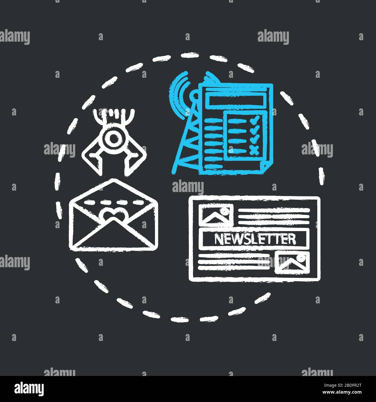 Retention chalk RGB color concept icon. Customer loyalty and trust ...