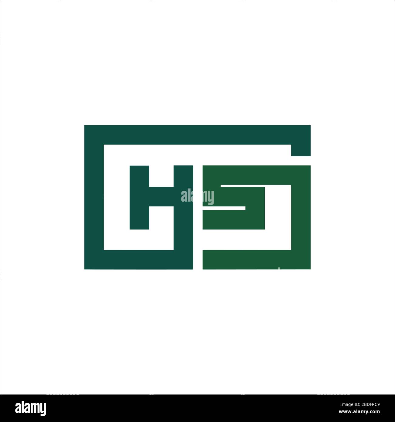 Initial letter hs logo or sh logo vector design template Stock Vector