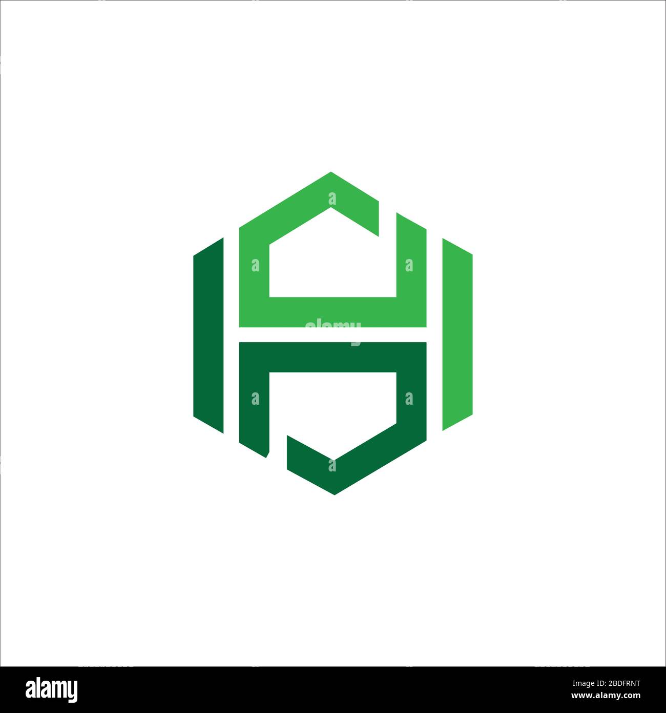 Initial letter hs logo or sh logo vector design template Stock Vector