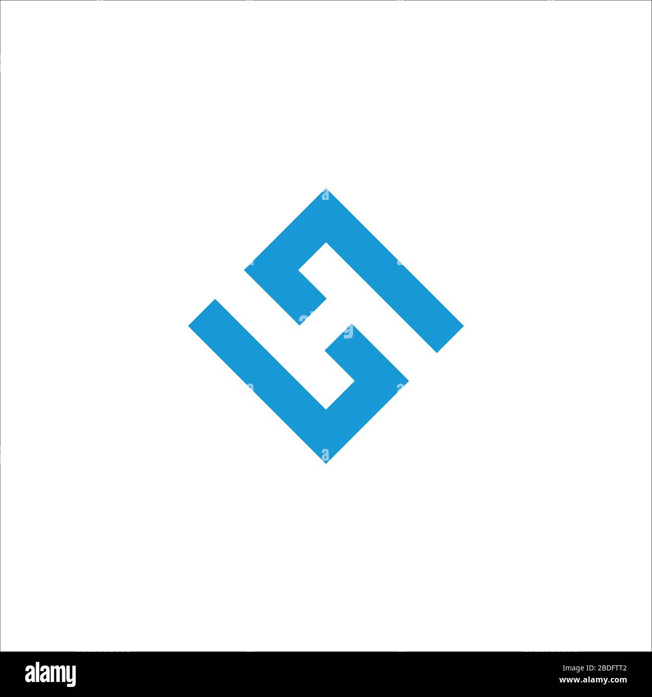 Initial letter hs logo or sh logo vector design template Stock Vector