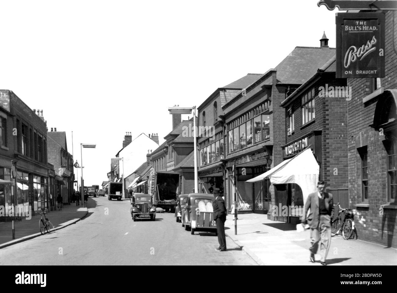 Swadlincote, High Street 1951 Stock Photo Alamy
