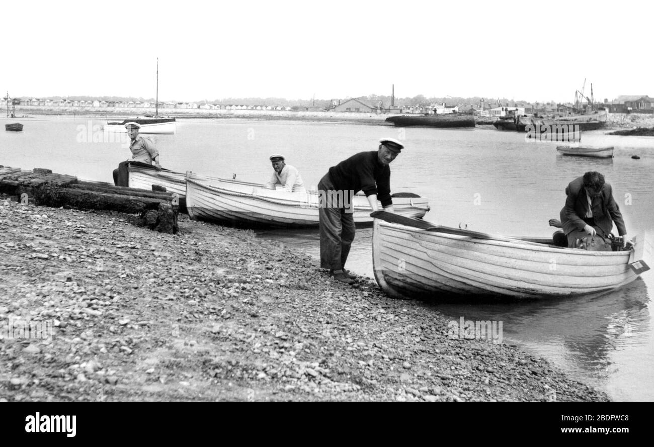 St Osyth, the Ferry, Point Clear Bay c1955 Stock Photo Alamy