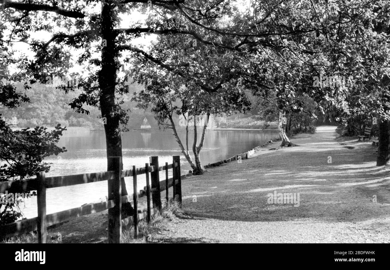 Sutton Coldfield, Sutton Park, Bracebridge Pool c1960 Stock Photo - Alamy