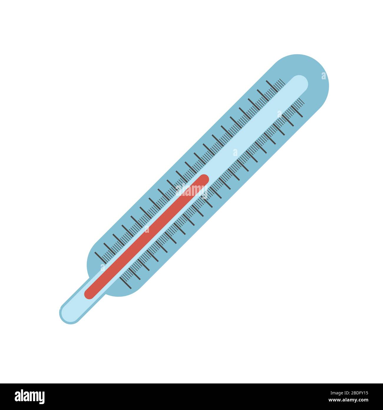 Thermometer icon measurement medical instrument for health Stock Vector