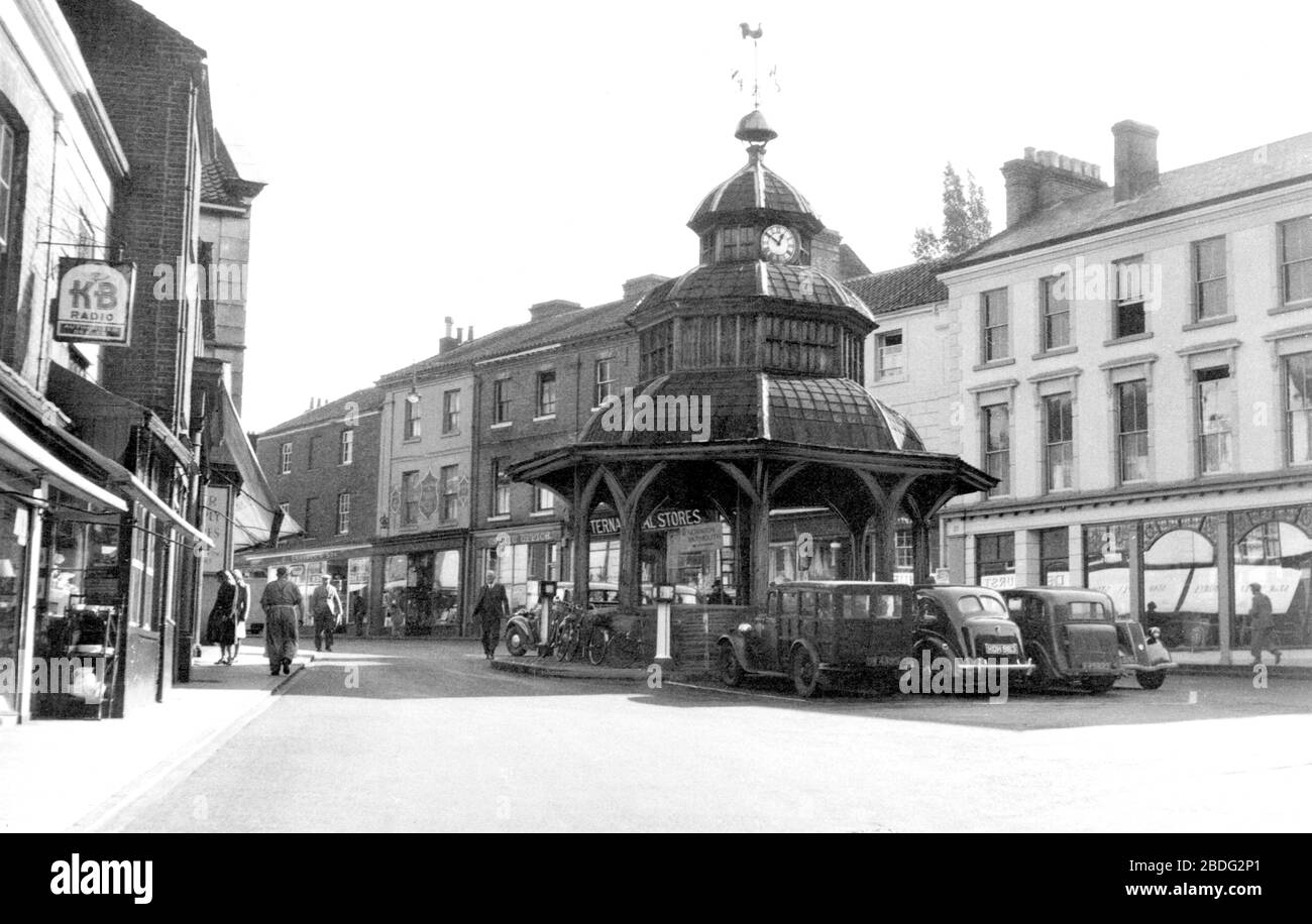 North Walsham, the Old Clock Tower c1950 Stock Photo Alamy