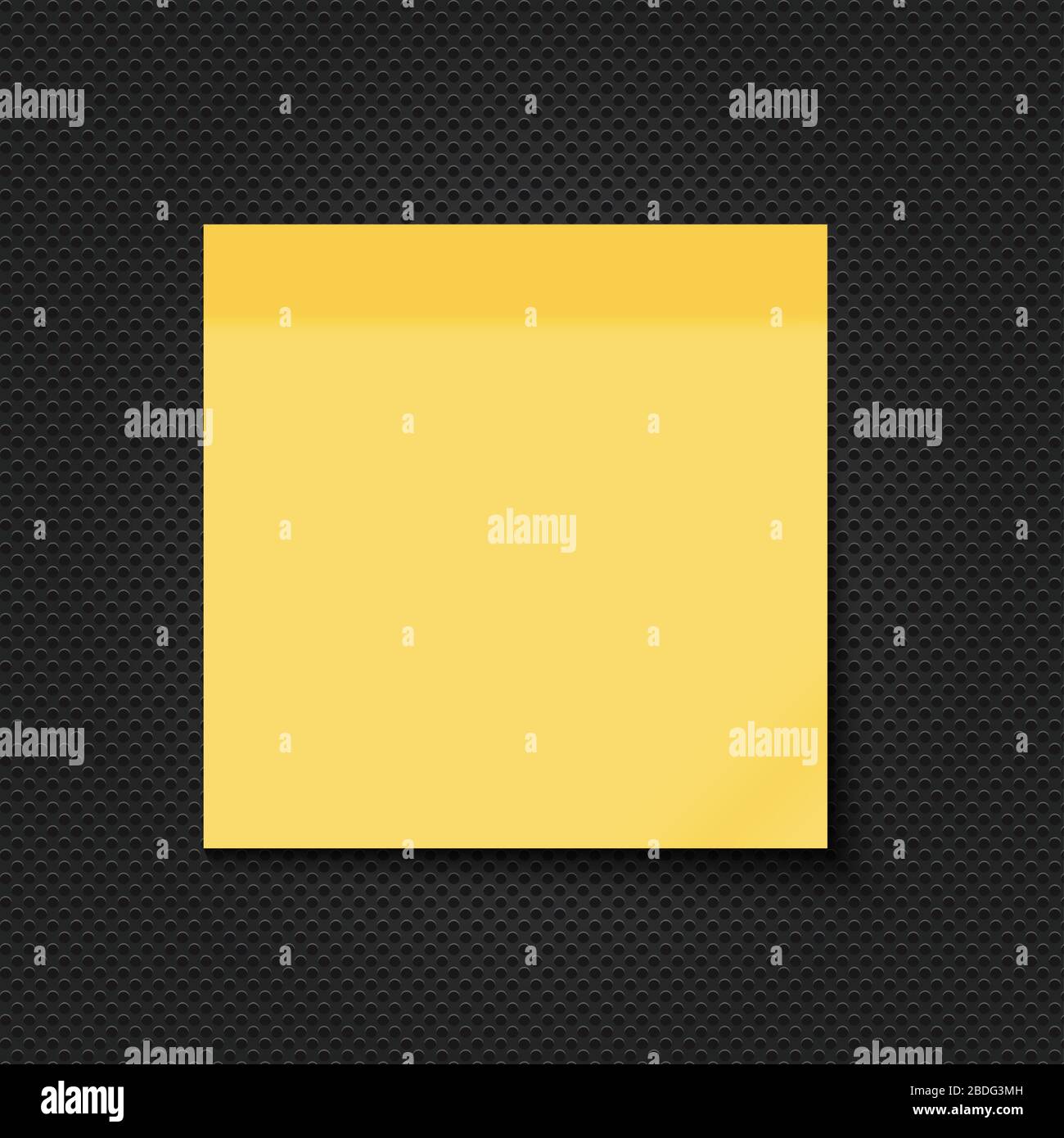 Colored empty paper note stickers set for office text or business