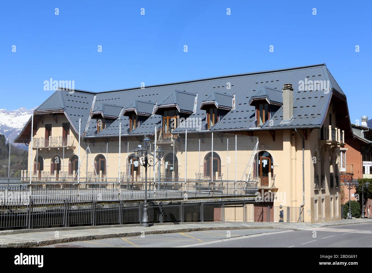 Collège de l'Assomption. Etablissement scolaire. Saint-Gervais-les-Bains. Haute-Savoie. France. Stock Photo