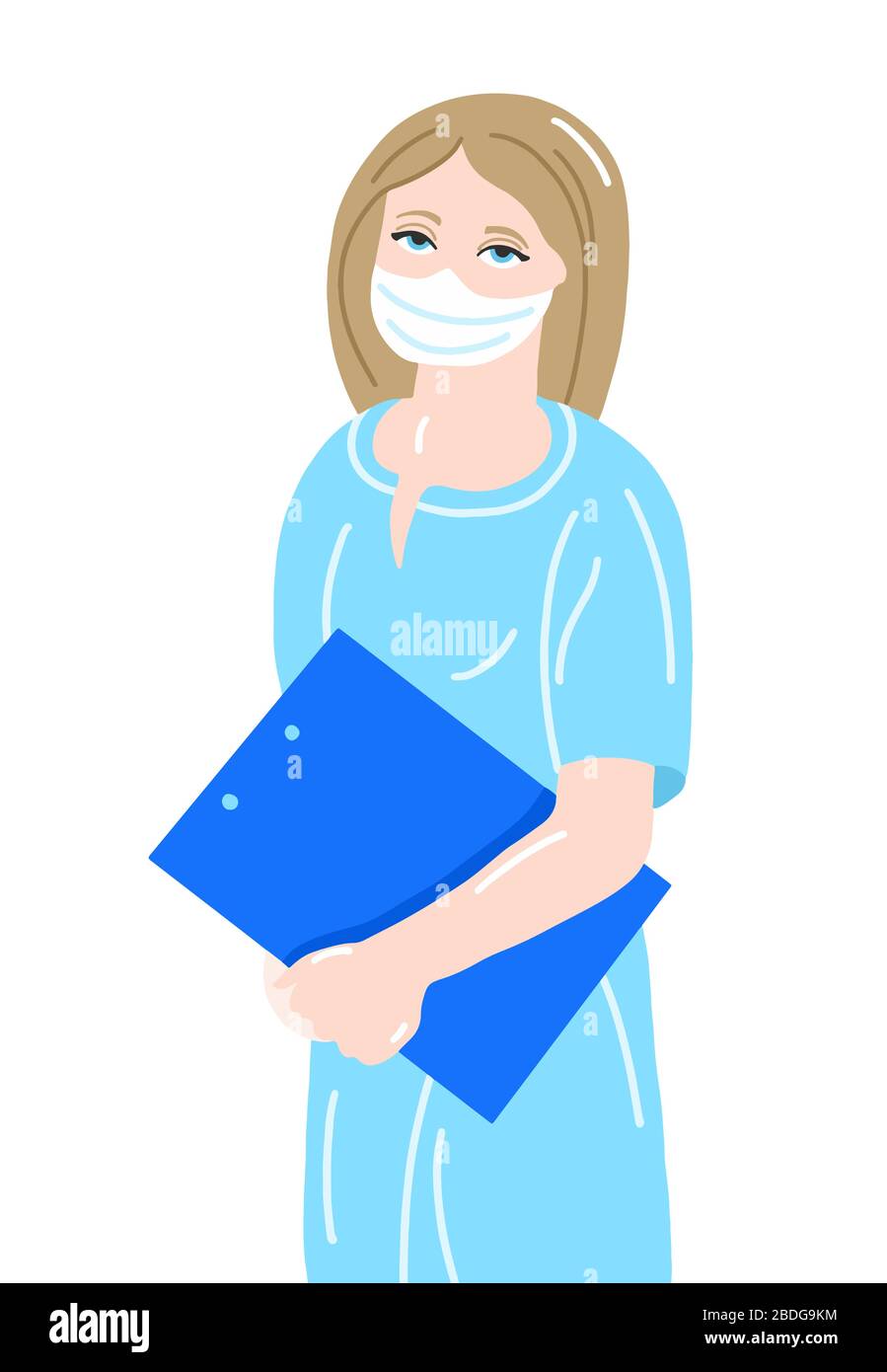 Woman hospital gown Stock Vector Images Alamy