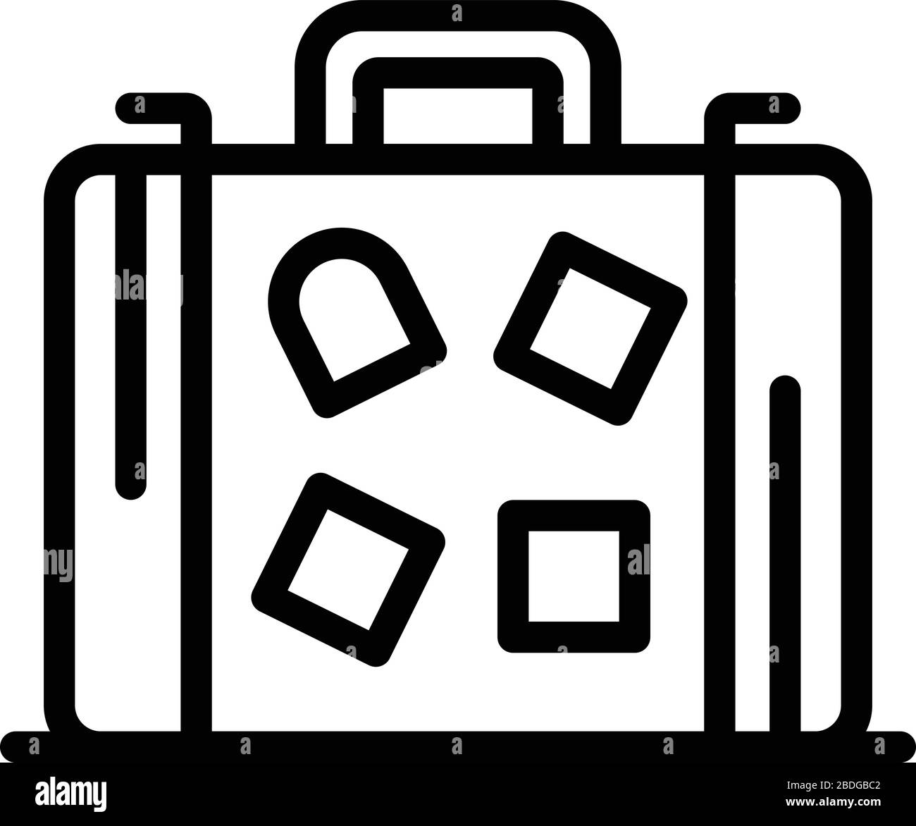Travel bag icon, outline style Stock Vector Image & Art Alamy