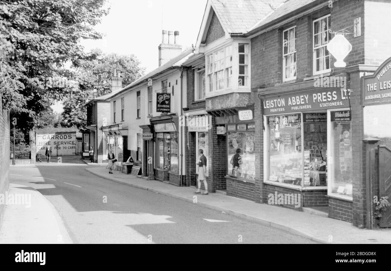 Leiston, High Street c1960 Stock Photo Alamy