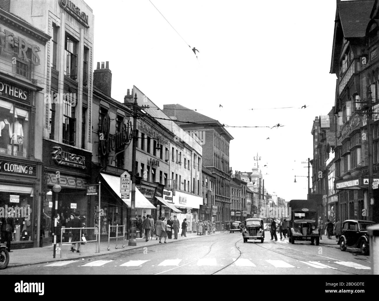 Leicester, Belgrave Gate 1949 Stock Photo Alamy
