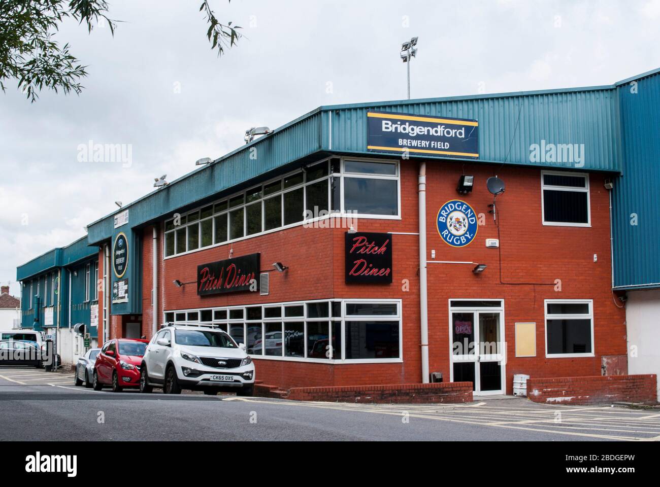 General View of the Brewery Field, Bridgend Stock Photo Alamy