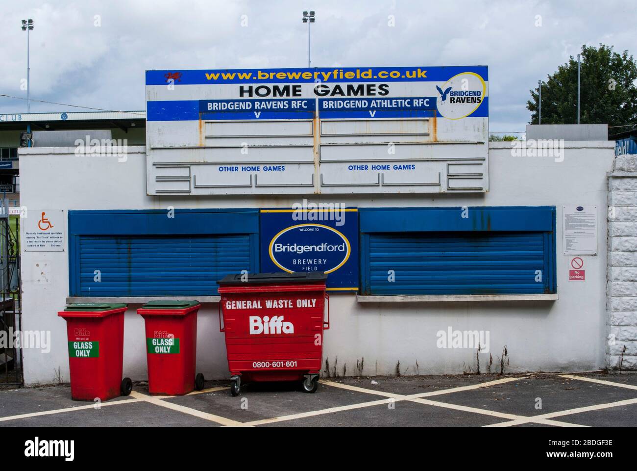 General View of the Brewery Field, Bridgend Stock Photo Alamy