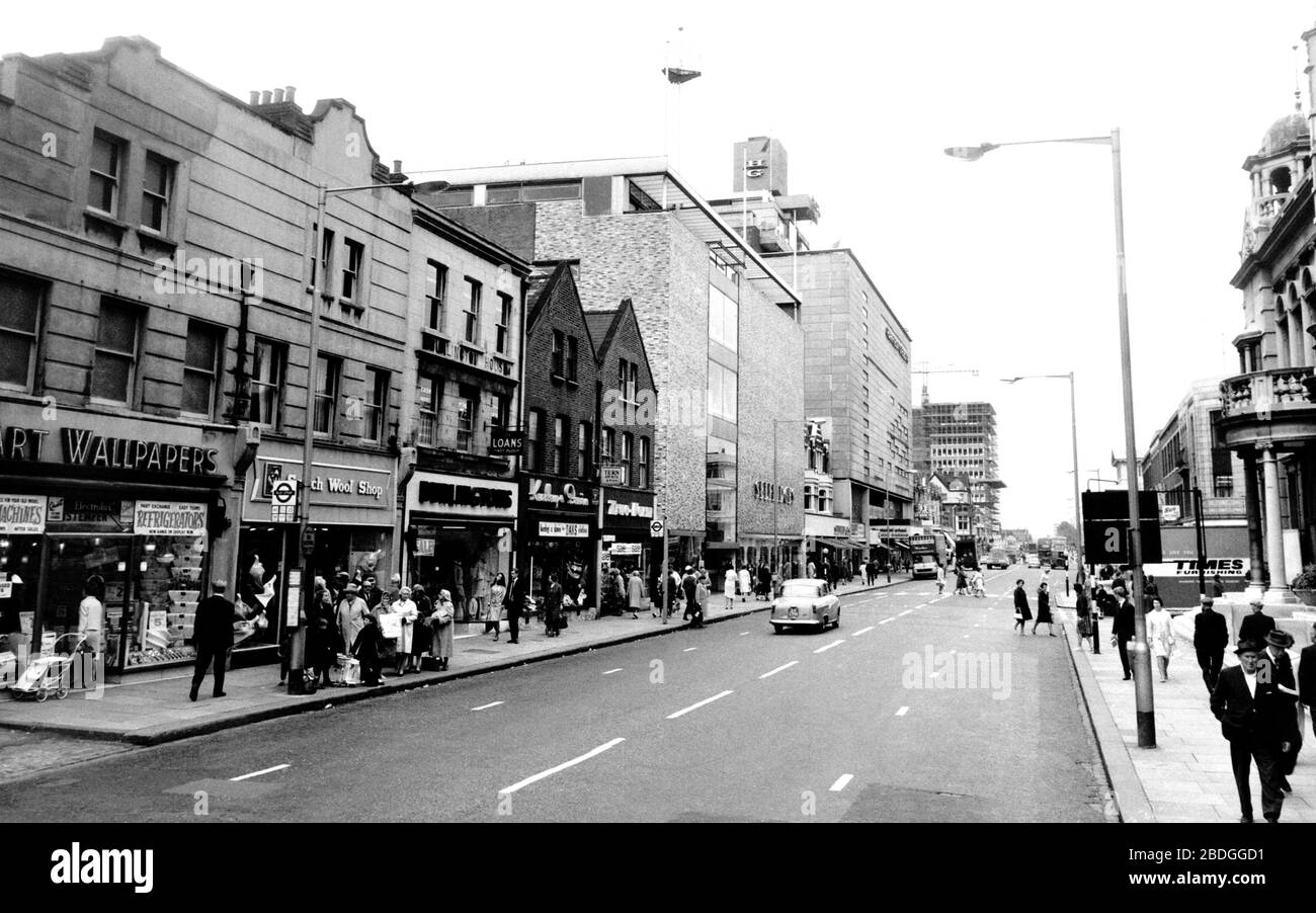 Ilford, the High Road 1966 Stock Photo Alamy