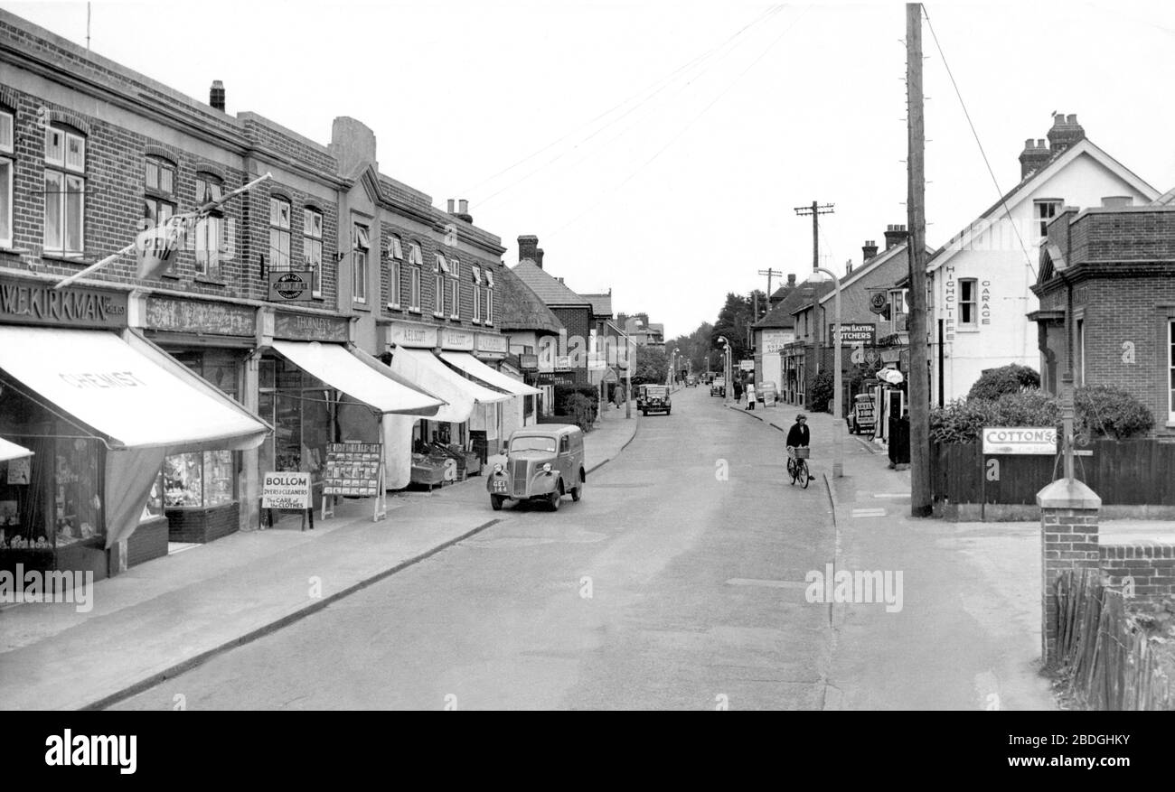 Highcliffe, Lymington Road c1955 Stock Photo Alamy