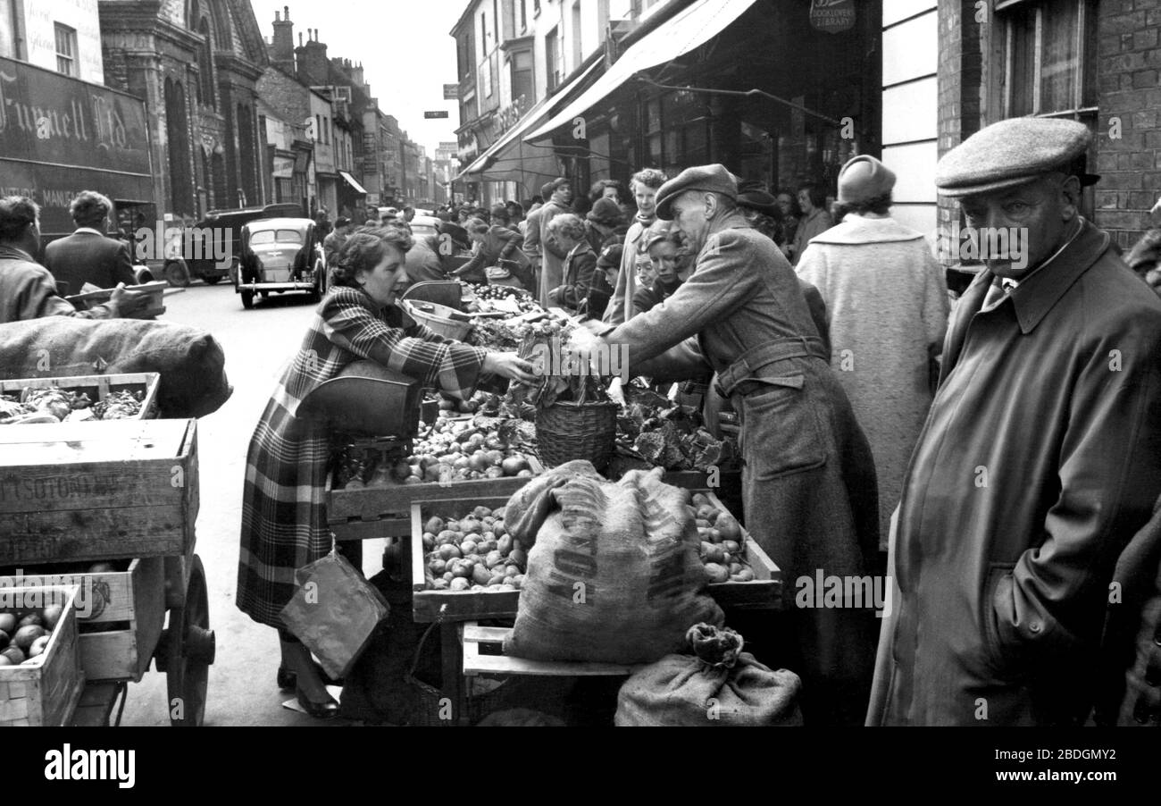 Dorchester, Market Day 1955 Stock Photo Alamy