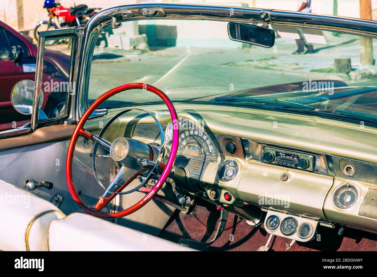 HAVANA, CUBA DECEMBER 10, 2019 Havana Cuba Classic Cars. Typcal
