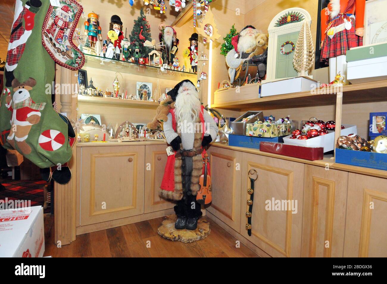 Middleburg, VA - December 12, 2008 -- Interior of The Christmas Sleigh; 5A East Washington, Street; Middleburg, Virginia 20118, owned by Linda Tripp Rausch and her husband, Dieter Rausch  on Friday, December 12, 2008.Credit: Ron Sachs / CNP (RESTRICTION: NO New York or New Jersey Newspapers or newspapers within a 75 mile radius of New York City) Photo via Newscom Stock Photo