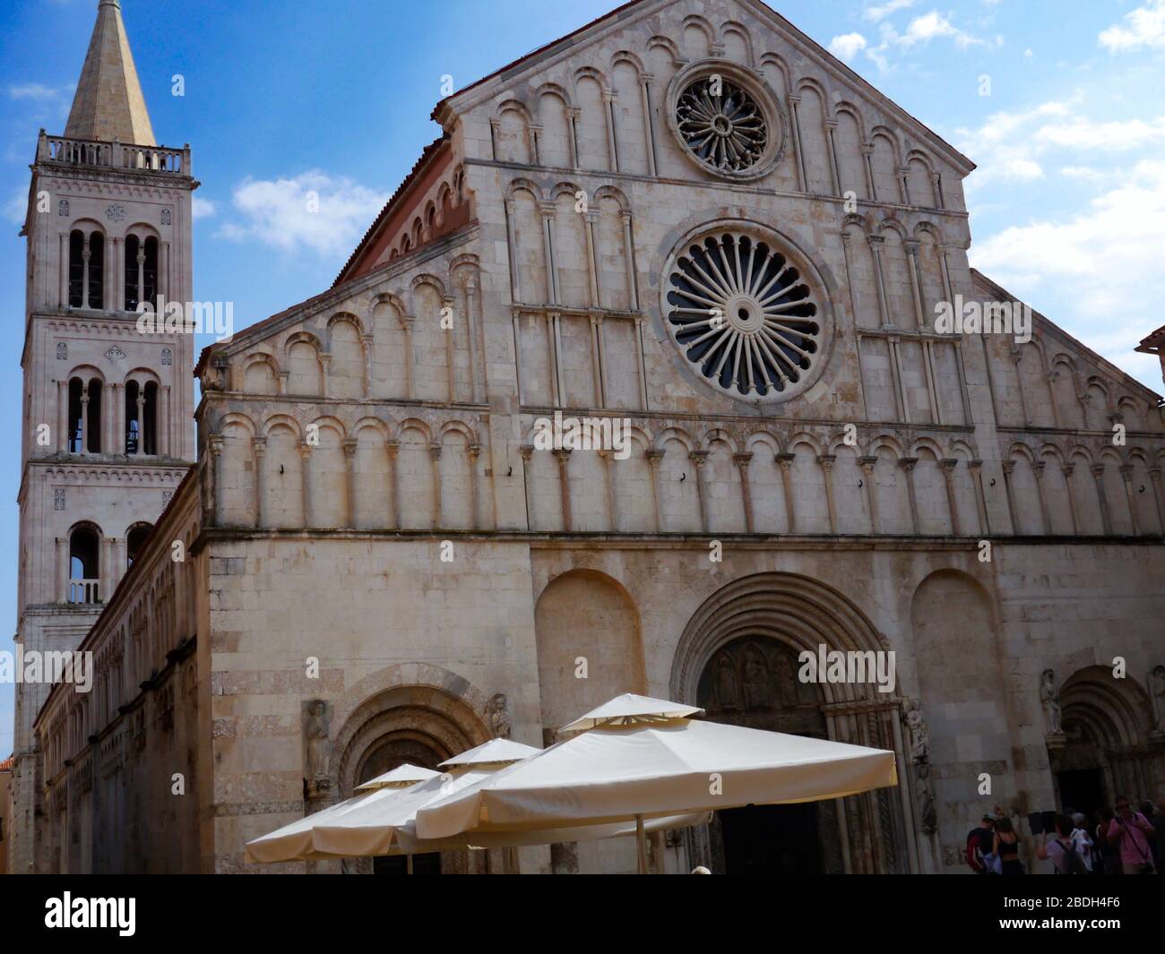 Cathedral of St. Anastasia, a Roman Catholic cathedral in Zadar, Croatia. Largest church in Dalmatia Stock Photo