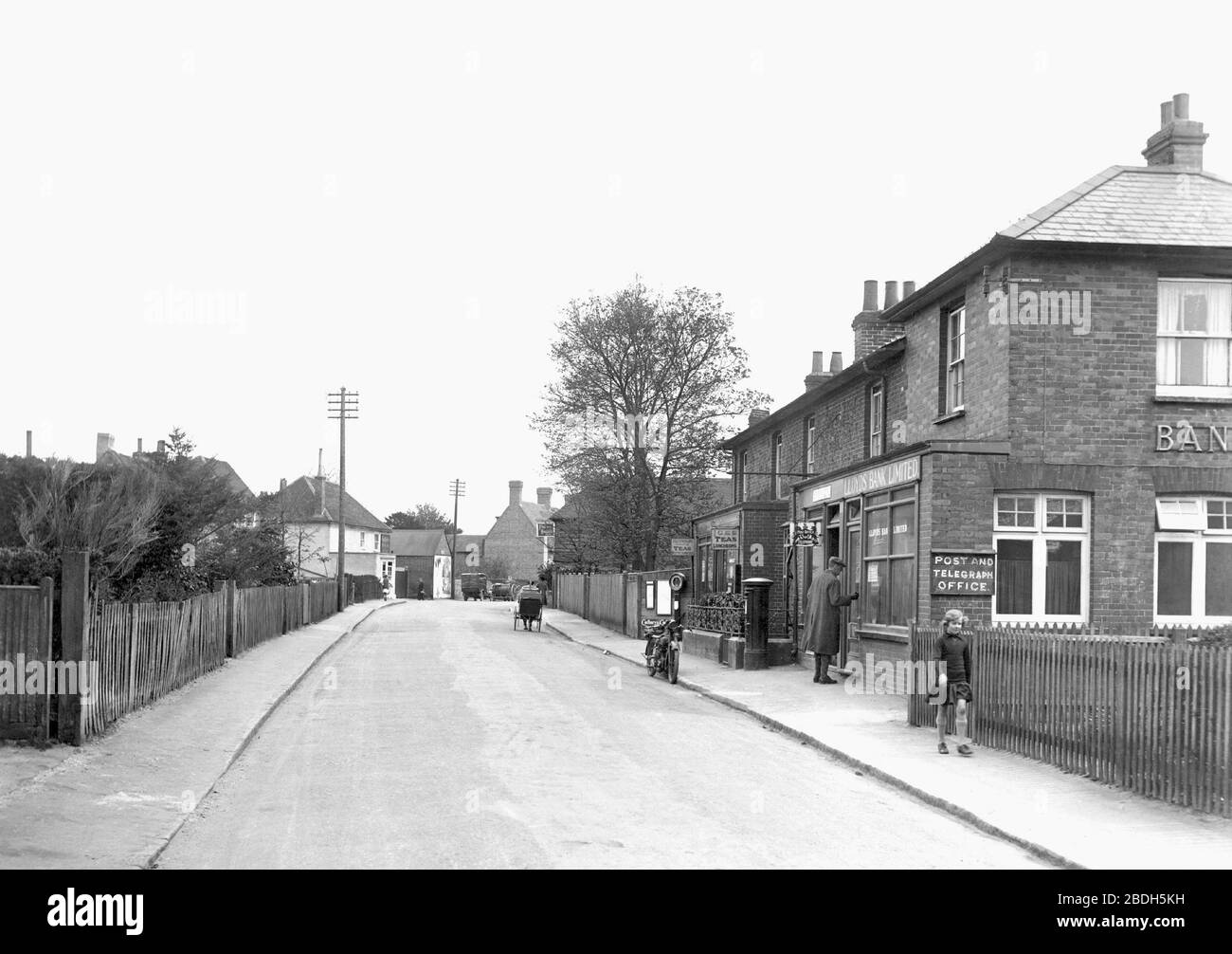 Walton on the Hill, Post and Telegraph Office 1928 Stock Photo Alamy