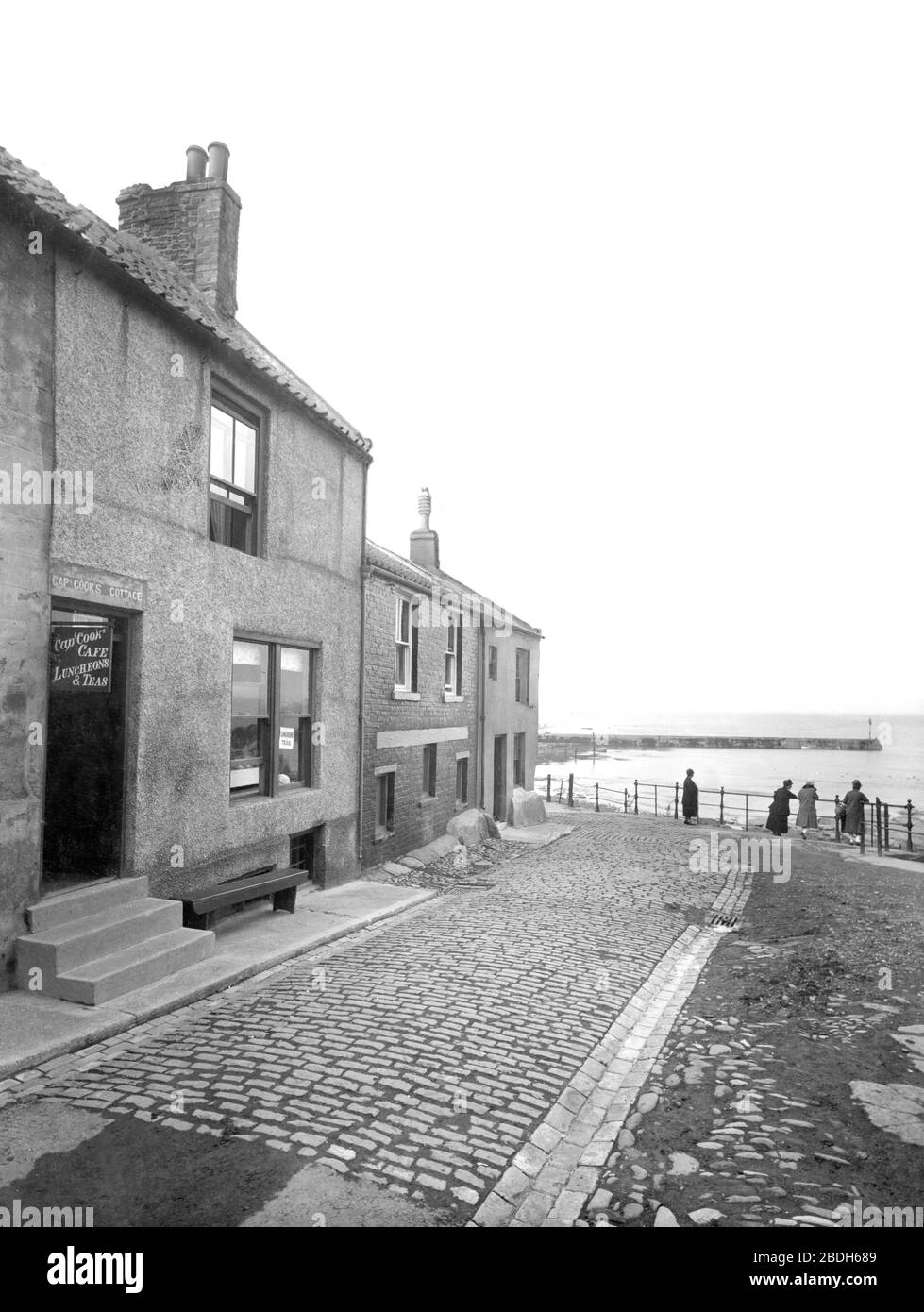 Staithes, Captain Cook's Cottage 1927 Stock Photo - Alamy