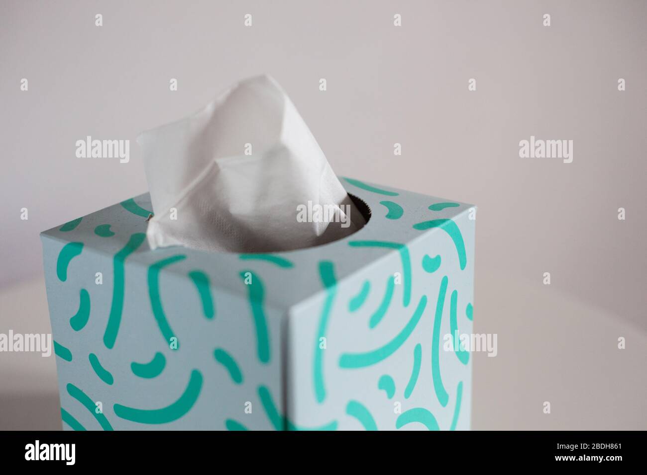 Close up of box of tissues Stock Photo