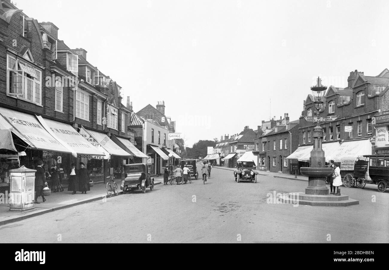 WaltononThames, Church Street 1923 Stock Photo Alamy