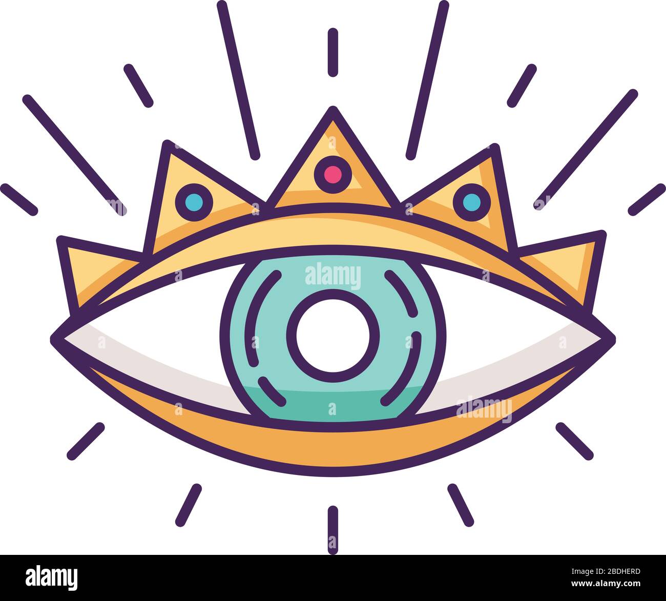 All Seeing Eye Rgb Color Icon Occultism And Prophecy Sacred Symbol All Seeing Eye Rgb Color Icon Occultism And Prophecy Sacred Symbol
