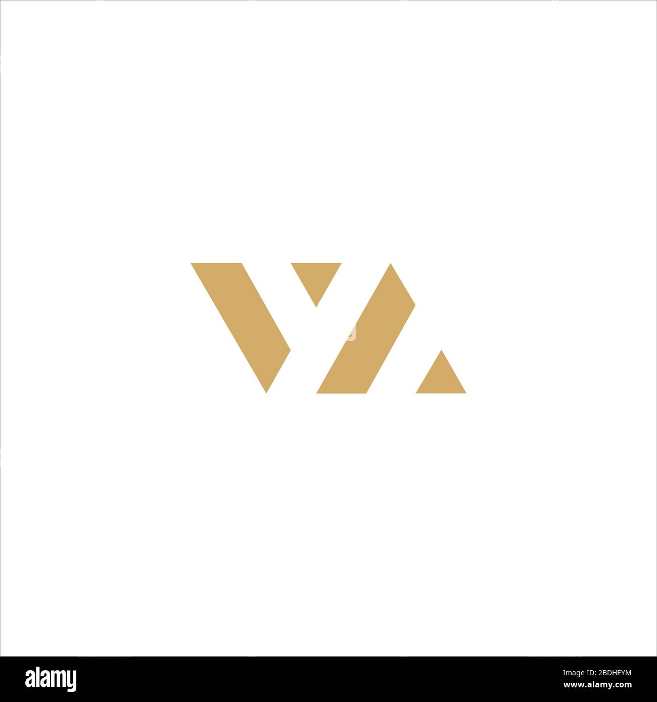 Initial letter va logo or av logo vector design templates Stock Vector