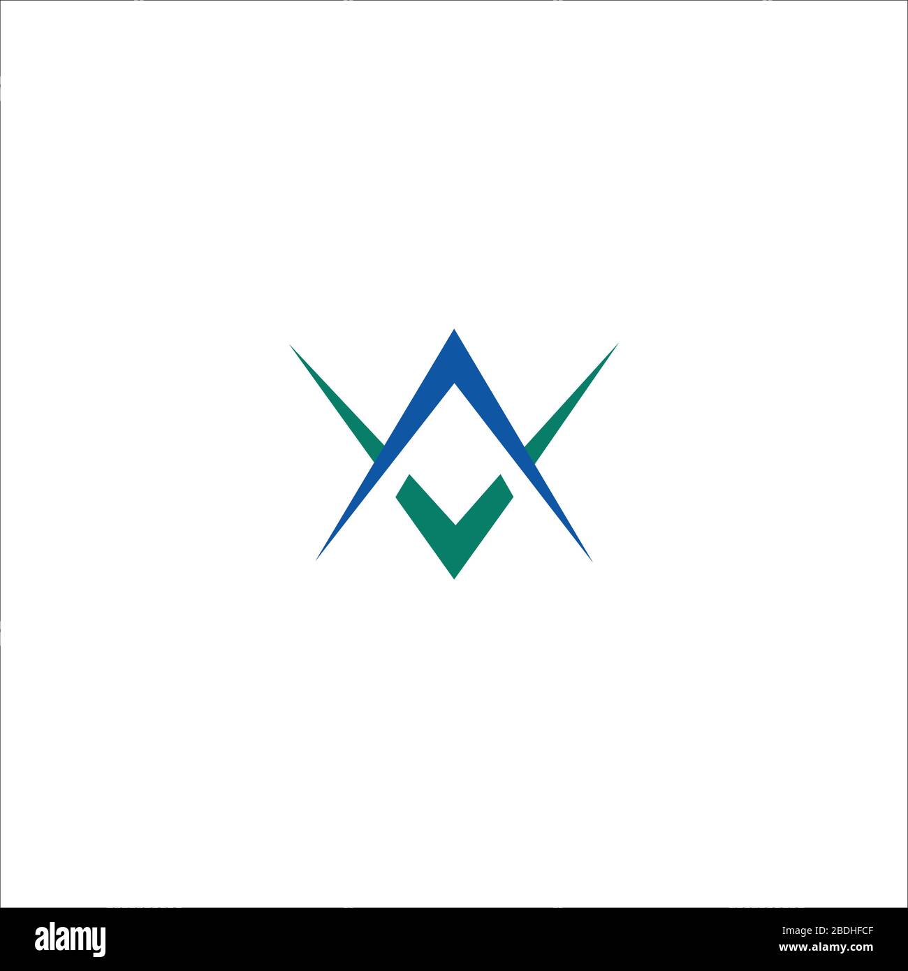 Initial letter va logo or av logo vector design templates Stock Vector ...