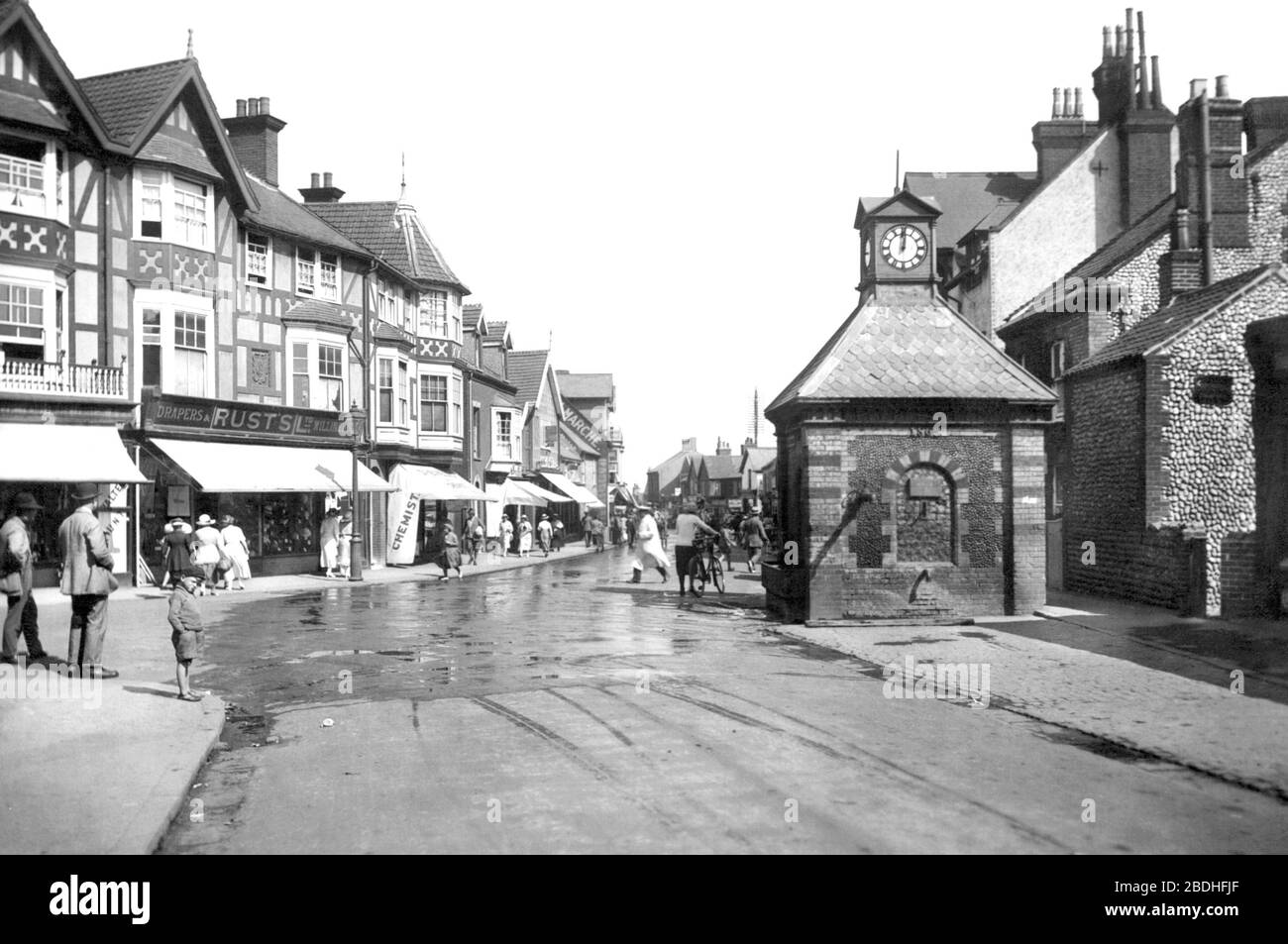 Sheringham, High Street 1921 Stock Photo Alamy