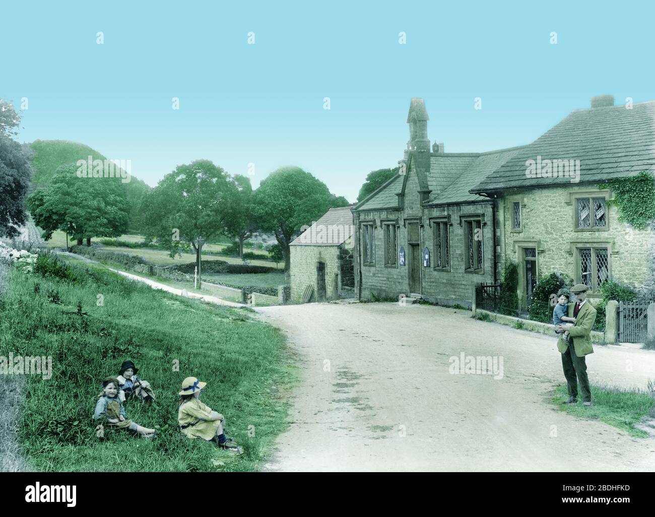 Newton in Bowland, the Village 1921 Stock Photo Alamy