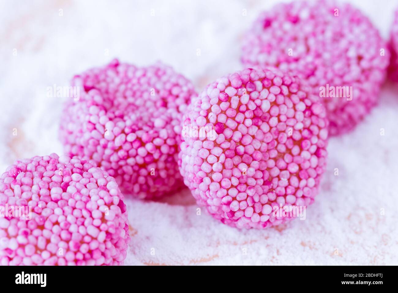 Pink sweets closeup Stock Photo Alamy