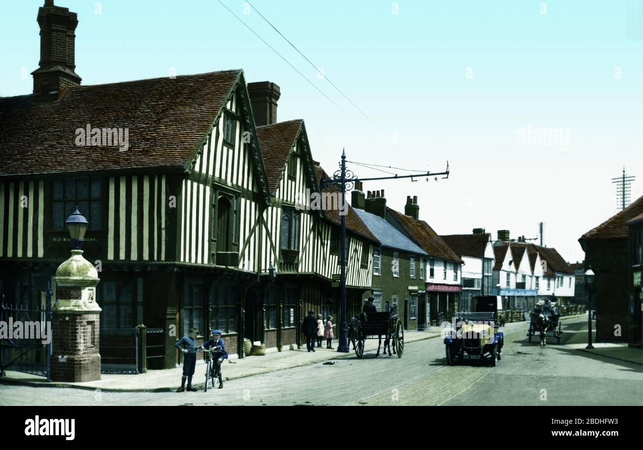 Colchester, the Old Siege House 1921 Stock Photo - Alamy